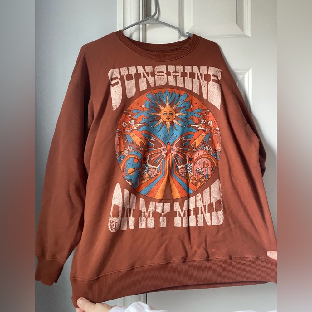 Burnt orange crewneck